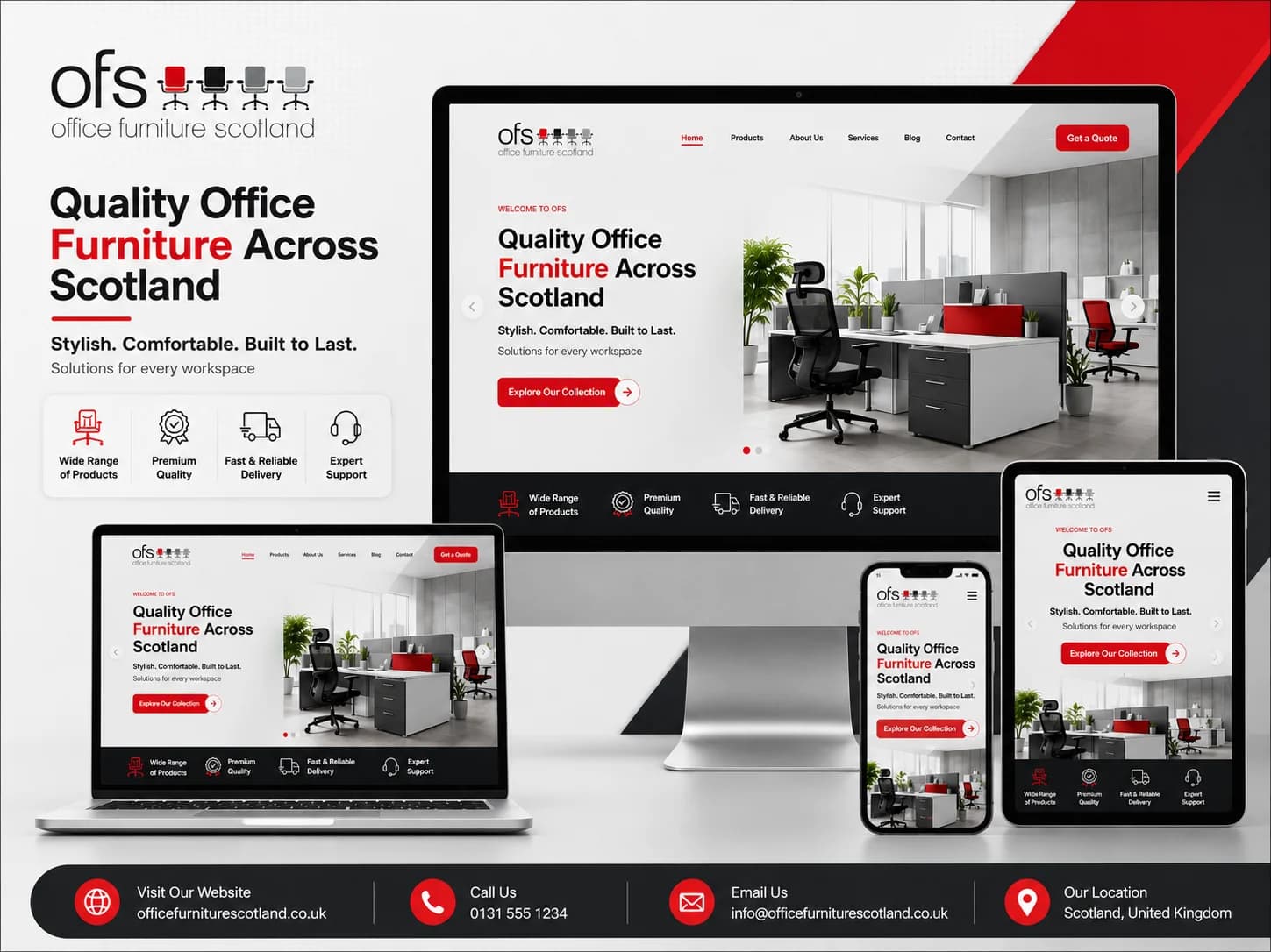 Office Furniture Scotland - Website Design -
